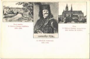 Borsi, Borsa; II. Rákóczi Ferenc szülőháza és a kassai dómban lévő nyugvóhelye. Radó Béláné kiadása / birth house of Francis II Rákóczi and his tomb in the dome of Kosice