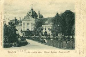 1902 Gödöllő, Királyi kastély eleje. Kiadja Nemesánszky Józsefné (EK)