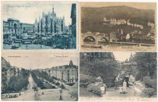 25 db régi külföldi városképes lap / 25 pre-1945 European town-view postcards