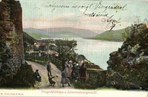 1906 Visegrád, látkép a Salamon-toronyból. Zoller József 86. (apró szakadás / tiny tear)