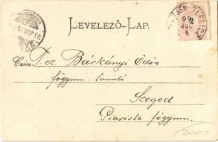 1899 Vágváralja, Vág-Podhrágy, Povazské Podhradie (Vágbeszterce, Povazská Bystrica); vár, templom, f...