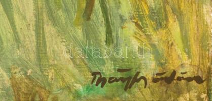 Márffy jelzéssel: Mezei virágok. Olaj, farost, 60×37 cm