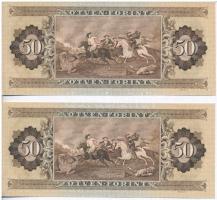 1969. 50Ft (2x) sorszámkövetők, nyomdai papírránc T:I
Adamo F20