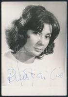 Ruttkai Éva (1927-1986) színésznő aláírása az őt ábrázoló fotón