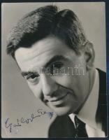 Gábor Miklós (1919-1998) színész aláírása az őt ábrázoló fotón