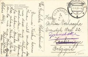 1928 Komárom, Komárnó; Új várkapu / Nová pevnost / Neues Festungstor / new castle gate. TCV card (EK...