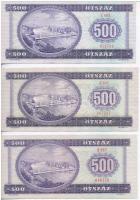 1975. 500Ft + 1980. 500Ft + 1990. 500Ft T:I,I-