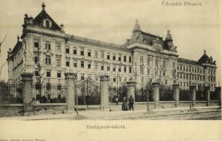Pécs, Hadapród iskola. Kiadja Fischer Ferenc