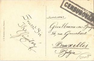 Nagyszombat, Tyrnau, Trnava;  gimnázium, üzlet. I.E. Steinitz és fia kiadása / Gymnasium / grammar s...