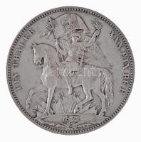Német Államok / Szászország-Albertine 1871B Tallér Ag "János / Győzelem a Franciaország felett&...