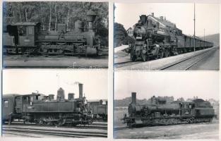 18 db RÉGI csehszlovák vasúti motívumlapok, gőzmozdonyok (főleg Alfred Luft fotói) / 18 pre-1950 Cze...
