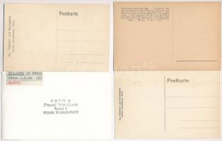 18 db RÉGI csehszlovák vasúti motívumlapok, gőzmozdonyok (főleg Alfred Luft fotói) / 18 pre-1950 Cze...