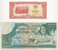 Vegyes: Szíria 1967. 1P + Fülöp-szigetek 1969. 5P + 1978. 2P + Kambodzsa 1972. 1000R + 1987. 5R T:I,...