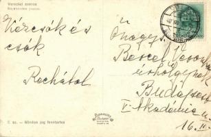 1940 Alsóverecke, Niznije Verecki, Nizsnyi Vorota, Nyzhni Vorota; Vereckei szoros, híd, automobil / ...