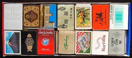 84 db főleg külföldi gyufásdoboz