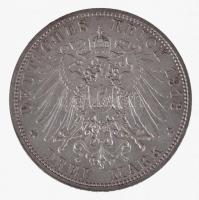 Német Államok / Szászország 1913E 3M Ag "Lipcsei csata 100. évfordulója" (16,67g) T:1-,2 /...