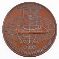 1987. Szeged 1987 / 0350 World Championship egyoldalas Br emlékérem (61mm/99,05g) T:1- / Hungary 1987. Szeged 1987 / 0350 World Championship one-sided Br commemorative medallion (61mm/99,05g) C:AU