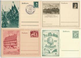 15 db használatlan második világháborús német nemzetiszocialista (náci) díjjegyes propaganda lap. Jó állapotban / 15 WWII unused German NS (Nazi) Ga. propaganda postcards in good condition
