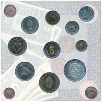 1997. 50f-200Ft (10xklf) forgalmi sor, benne 200Ft Ag "Deák", karton díszcsomagolásban T:B...