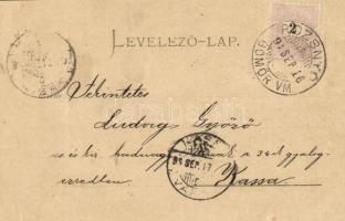 1898 Rozsnyó, Roznava; látkép, templomok. Kiadja Falvi Jenő 876. / general view with churches (vágot...