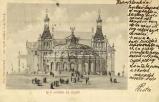 1901 Igló, Zipser Neudorf, Spisská Nová Ves; Színház és vigadó. Kiadja Matz Gusztáv / theatre and concert hall (EK)