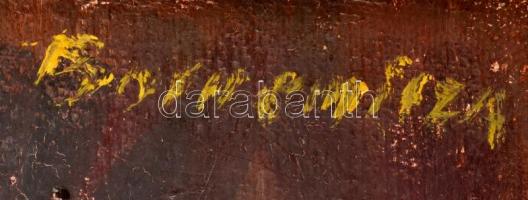 Bornemisza László (1910-1995): Virágcsendélet. Olaj, vászon, keretben, 43×33 cm