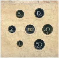 2005. 1Ft-100Ft (7xklf) forgalmi sor szettben + 2005. 10Ft "József Attila" T:PP Adamo FO39...