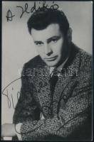 Pierre Cessoy olasz színész saját kézzel aláírt fotólap / Italian actor autograph signed photo postcard