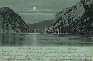 1902 Orsova, Kazan, Ausgang / Cazane / Kazán-szoros. Kiadja R. Krizsány / gorge