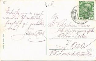 Sibenik, Sebenico; Obala Marina / quay, industrial railway, mariners, hotel