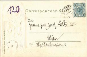 Trieste, Trieszt; Il Duomo di S. Giusto. Rudolf Wolf / dome. Art Nouveau, floral, coat of arms, Emb....