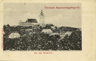 1903 Sepsiszentgyörgy, Sfantu Gheorghe; Református templom, erődtemplom. Kiadja Benkő M. / Calvinist fortified church (fl)