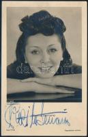 Rosita Serrano chilei-német énekesnő saját kézzel aláírt képeslap / autograph signed postcard