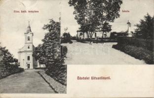 Előszállás Iskola, templom