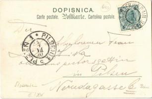 1901 Pivka, St. Petra na Krasu, San Pietro del Carso, St. Peter in Krain; Kolodvor / Bahnhof / railw...