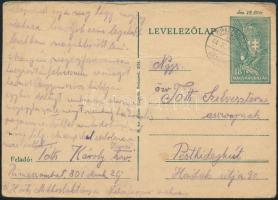 1944 Munkaszolgálatos hazaküldött levele Pesthidegkútra