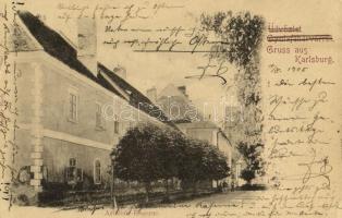 1905 Gyulafehérvár, Karlsburg, Alba Iulia; Artillerie-Kaserne / Tüzérségi laktanya. Atelier Bach / K.u.K. military, artillery barracks (kis szakadás / small tear)