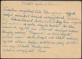 1944 Munkaszolgálatos hazaküldött levele Pesthidegkútra
