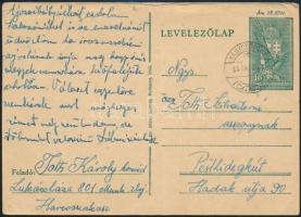1944 Munkaszolgálatos hazaküldött levele Pesthidegkútra