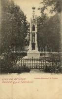 Gyulafehérvár, Karlsburg, Alba Iulia; Losenau-Monument in Festung / Losenau emlékmű a várban. Atelier Bach / monument in the castle (kis szakadás / small tear)