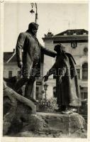 1940 Zilah, Zalau; Wesselényi szobor. Kiadja Kaszab L. / statue, monument
