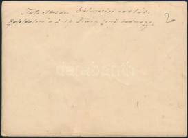 cca 1916 Kragujevac, tiszti étkezde, élelmezési raktár, hátoldalon feliratozott fotó, 13×17,5 cm