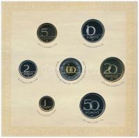 2008. 1Ft-100Ft 7klf db + Mátyás denár Ag fantáziaverete "Reneszánsz emlékév" dísztokos fo...