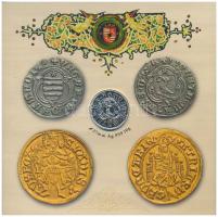 2008. 1Ft-100Ft 7klf db + Mátyás denár Ag fantáziaverete "Reneszánsz emlékév" dísztokos fo...