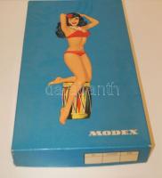 cca 1960 Modex fürdőruha doboz kiváló állapotban