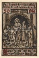 Német Birodalom/Weimari Köztársaság Eisenach 1921. 50Pf (6x) 6klf, teljes sor T:I