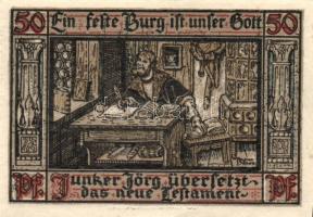 Német Birodalom/Weimari Köztársaság Eisenach 1921. 50Pf (6x) 6klf, teljes sor T:I