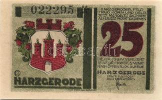 Német Birodalom/Weimari Köztársaság Harzgerode 1921. 25Pf + 50Pf + 75Pf 3klf, teljes sor T:I