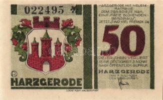 Német Birodalom/Weimari Köztársaság Harzgerode 1921. 25Pf + 50Pf + 75Pf 3klf, teljes sor T:I