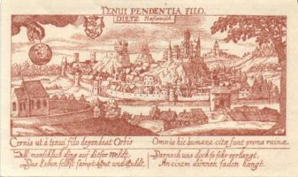 Német Birodalom/Weimari Köztársaság Diez 1920. 10Pf + 25Pf + 50Pf 3klf, teljes sor T:I